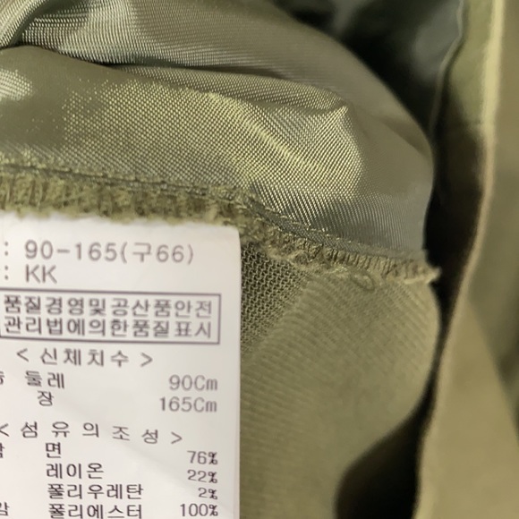 Bonnie Alex army green long jacket size 66 - Picture 13 of 14